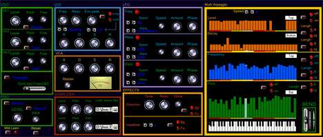 PolyWaves - free Multi-arpeggiator synth plugin