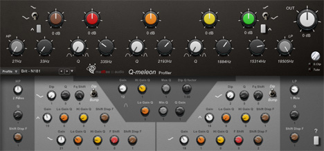 Q-meleon - free Customisable equaliser plugin