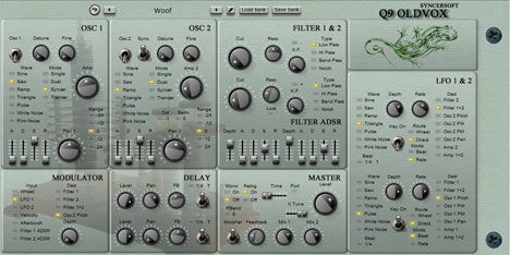 Q9 Oldvox - free Analog synth plugin