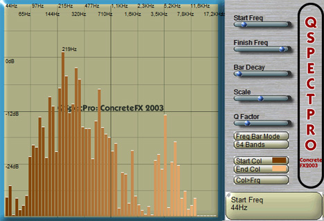QspectPro - free Spectrum analyzer plugin