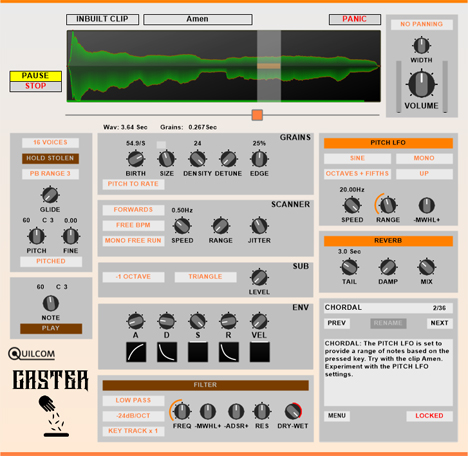 Caster - free Granular synth plugin