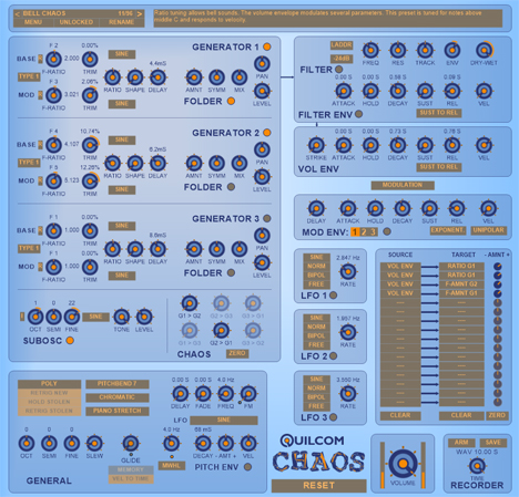CHAOS - free Experimental synth plugin