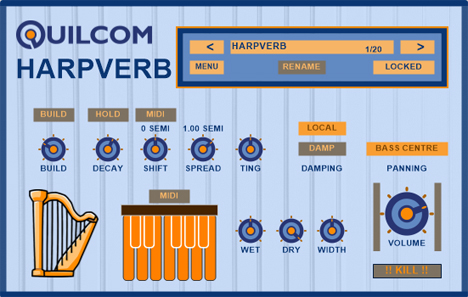 Harpverb - free Tuned chromatic reverb plugin