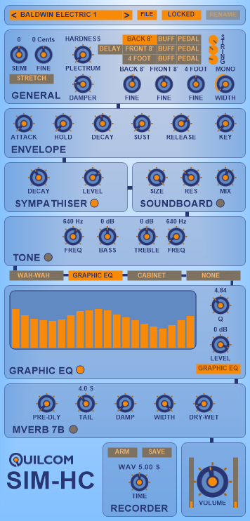 SIM-HC - free Harpsichord plugin