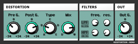 RDistortion - free Multimode distortion plugin