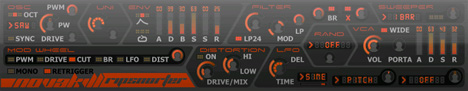 RIPSNORTER - free Unison osc analog synth plugin