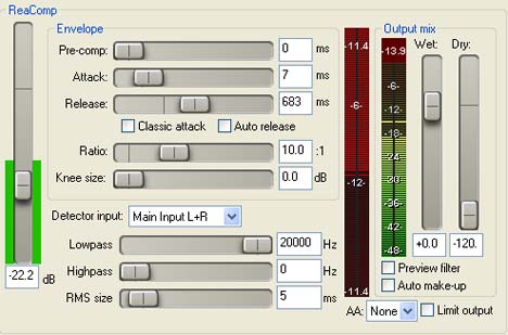 ReaComp - free Compressor plugin
