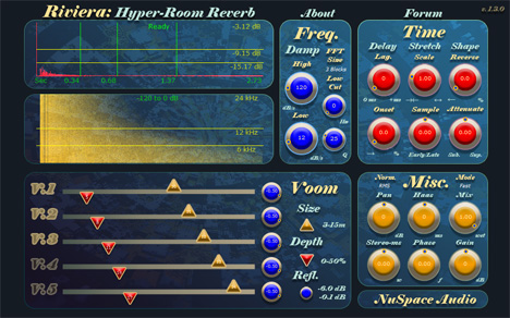 Riviera - free Algorithmic / convolution reverb plugin