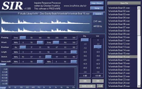 SIR - free Convolution Reverb plugin