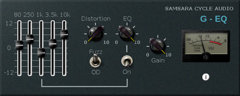 G-EQ - free Guitar equalizer / fuzz plugin