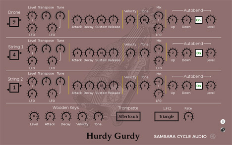 Hurdy Gurdy - free Medieval instrument plugin