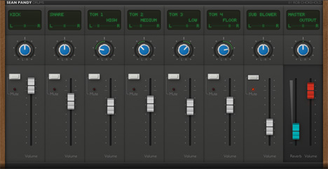 Sean Pandy Drums - free Acoustic drum kit plugin