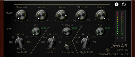 Shen - free Noise gate EQ plugin