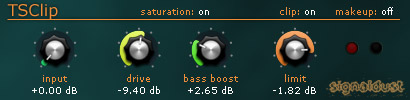 TSClip - free Clipper / saturation plugin