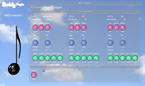 Smidy PlugIn - free Synth / sampleplayer plugin