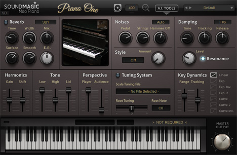 Piano One - free Hybrid modeling Yamaha piano plugin