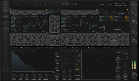 Graphite - free Wavetable synth plugin