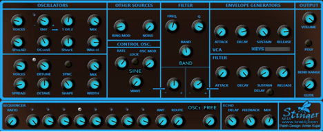 StingerMax - free 2 osc synth plugin