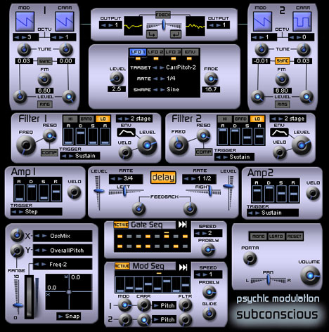 Subconscious - free Dual hybrid synth plugin
