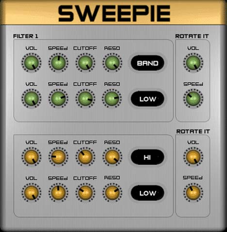 Sweepie - free Sweep filter plugin