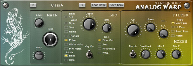 Analog Warp - free Warp / morphing filter plugin