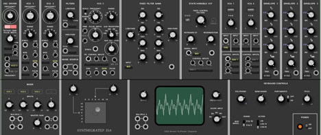 Synthegrated 15A - free Moog modular Model 15 emulation plugin