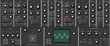 Synthegrated 80 - free Moog modular emulation plugin