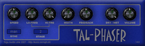 TAL-Phaser - free Multi stage phaser plugin