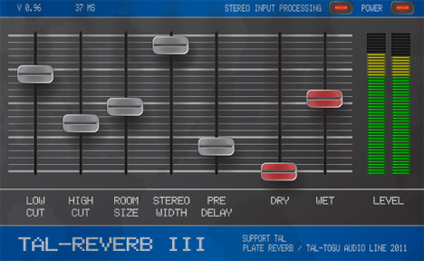 TAL-Reverb III - free Plate reverb plugin