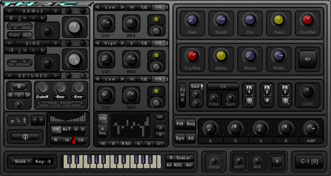 THriCe Free - free 3 Osc synth plugin