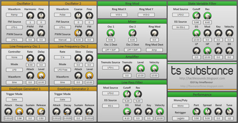 TS-Substance - free Analog synth plugin