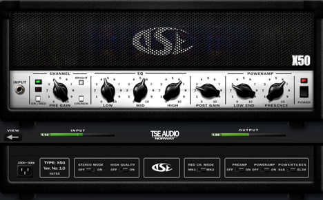 TSE X50 - free Guitar amp plugin