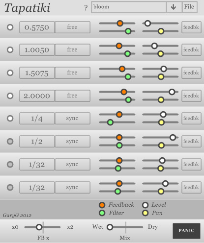 Tapatiki - free 8 tap delay plugin
