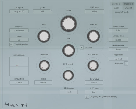 Thesis 2 - free Granular delay plugin