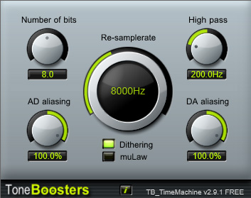 Timemachine - free Vintage sampler simulator plugin