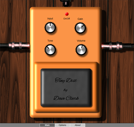 Tiny Dist - free Distortion pedal plugin