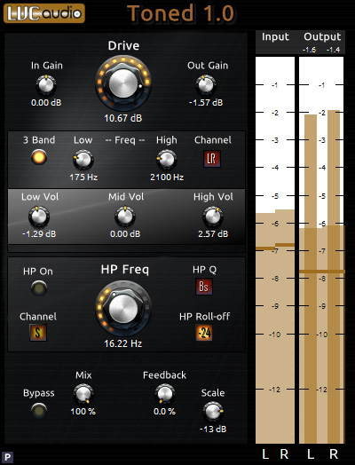 Toned - free Analog mastering EQ plugin