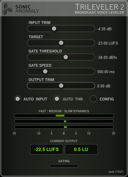 TriLeveler 2 - free Voice broadcast leveler plugin