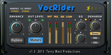 VOCRIDER - free Sidechain leveler plugin