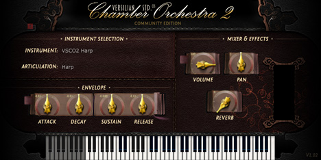 VSCO2 Harp - free Harp plugin