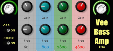 Vee Bass Amp - free Bass tube amp plugin
