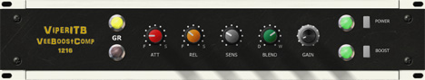 VeeBoostComp - free Guitar compressor / treble booster plugin