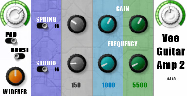 Vee Guitar Amp 2 - free Guitar tube amp plugin