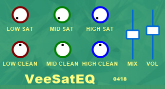 VeeSatEQ - free Multi band tube saturator / de-mudder plugin