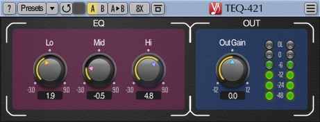 TEQ-421 - free 3 band EQ plugin