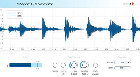 Wave Observer - free Oscilloscope plugin