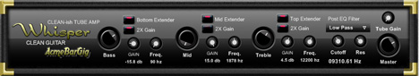 Whisper Tube - free Tube guitar amp plugin