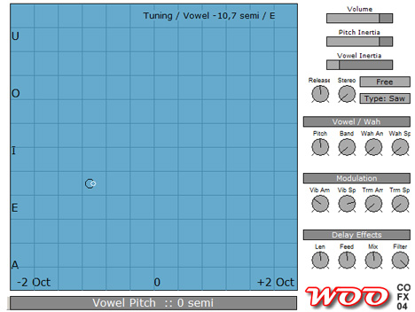 Woo - free Vocal theremin plugin