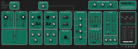Zoomchak Pro - free Moog Sonic Six emulation plugin