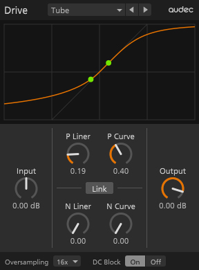 Drive - free Waveshaping distortion plugin